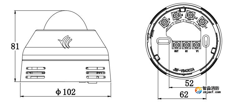 JBF4372R-C型無線聲光報(bào)警器安裝說明