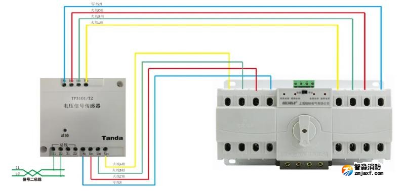 TP3101/T2電壓信號(hào)傳感器接線圖